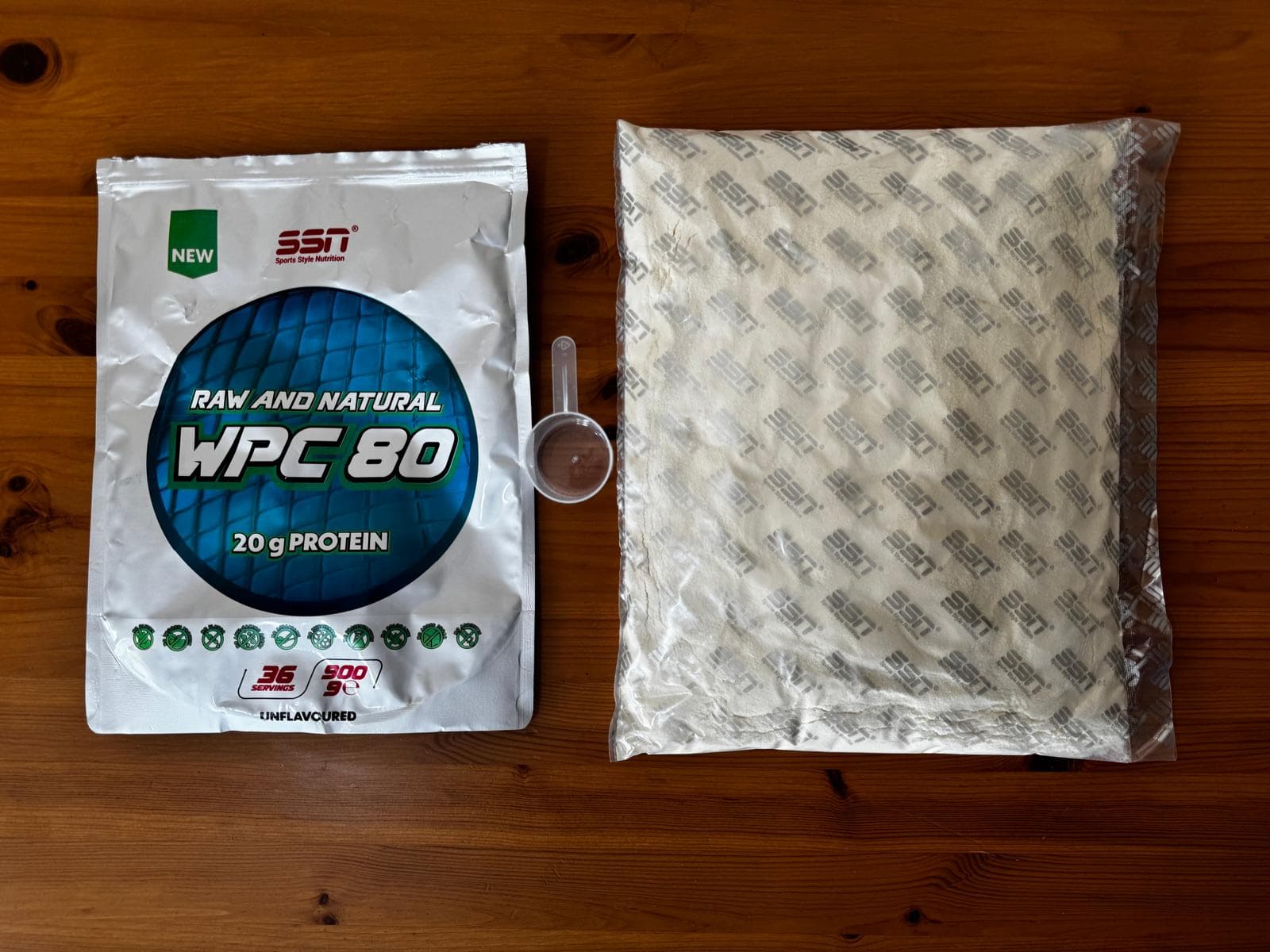 SSN Sports WPC 80 doypack ambalaj ve kullanım