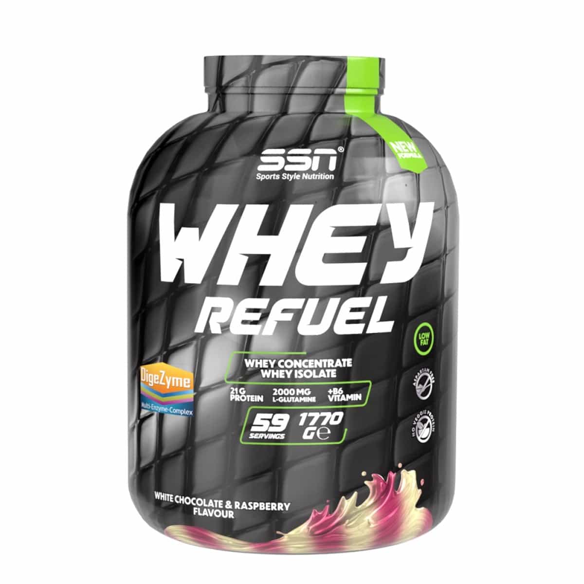 SSN Sports Style Nutrition Whey Refuel 1770 Gr (Beyaz Çikolata-Ahududu) Protein Tozu