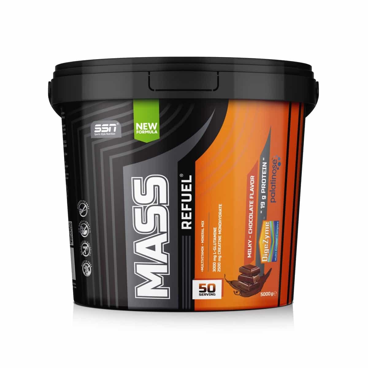 SSN Sports Style Nutrition Mass Refuel 5000 Gr (Çikolata) Karbonhidrat Kilo Aldırıcı