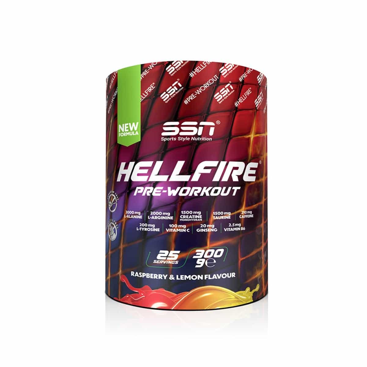 SSN HellFire 300 Gr (Ahududu Limon) Pre Workout