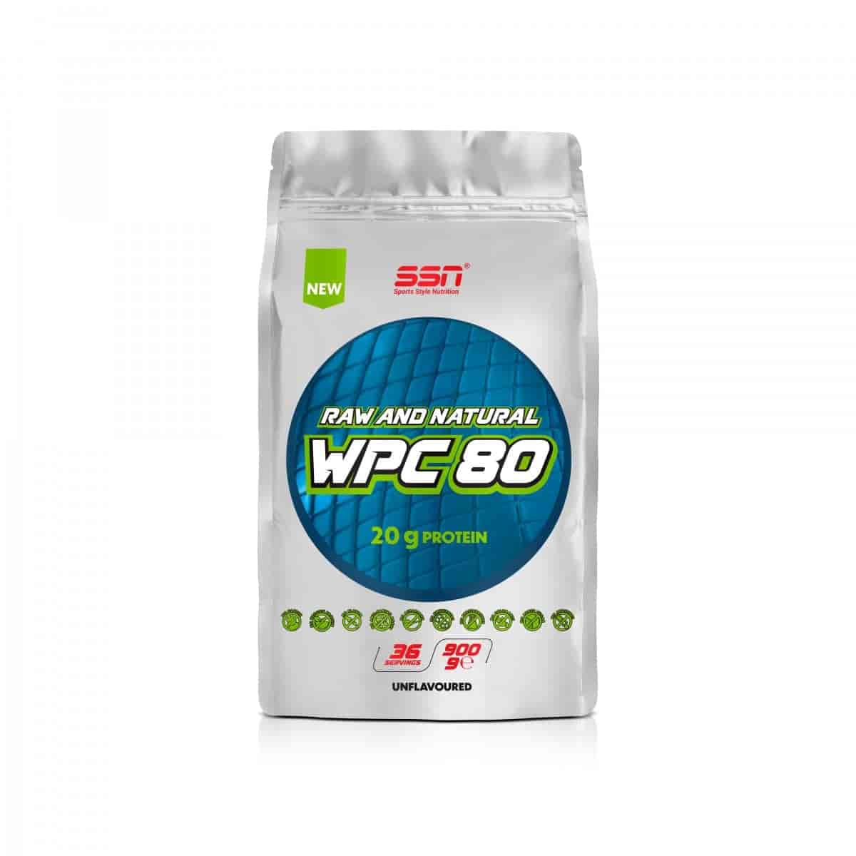 SSN Sports Style Nutrition Raw and Natural WPC 80 Protein Tozu 900 gram